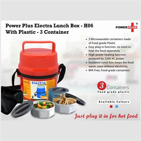 Power Plus Electra Lunch Box Plastic